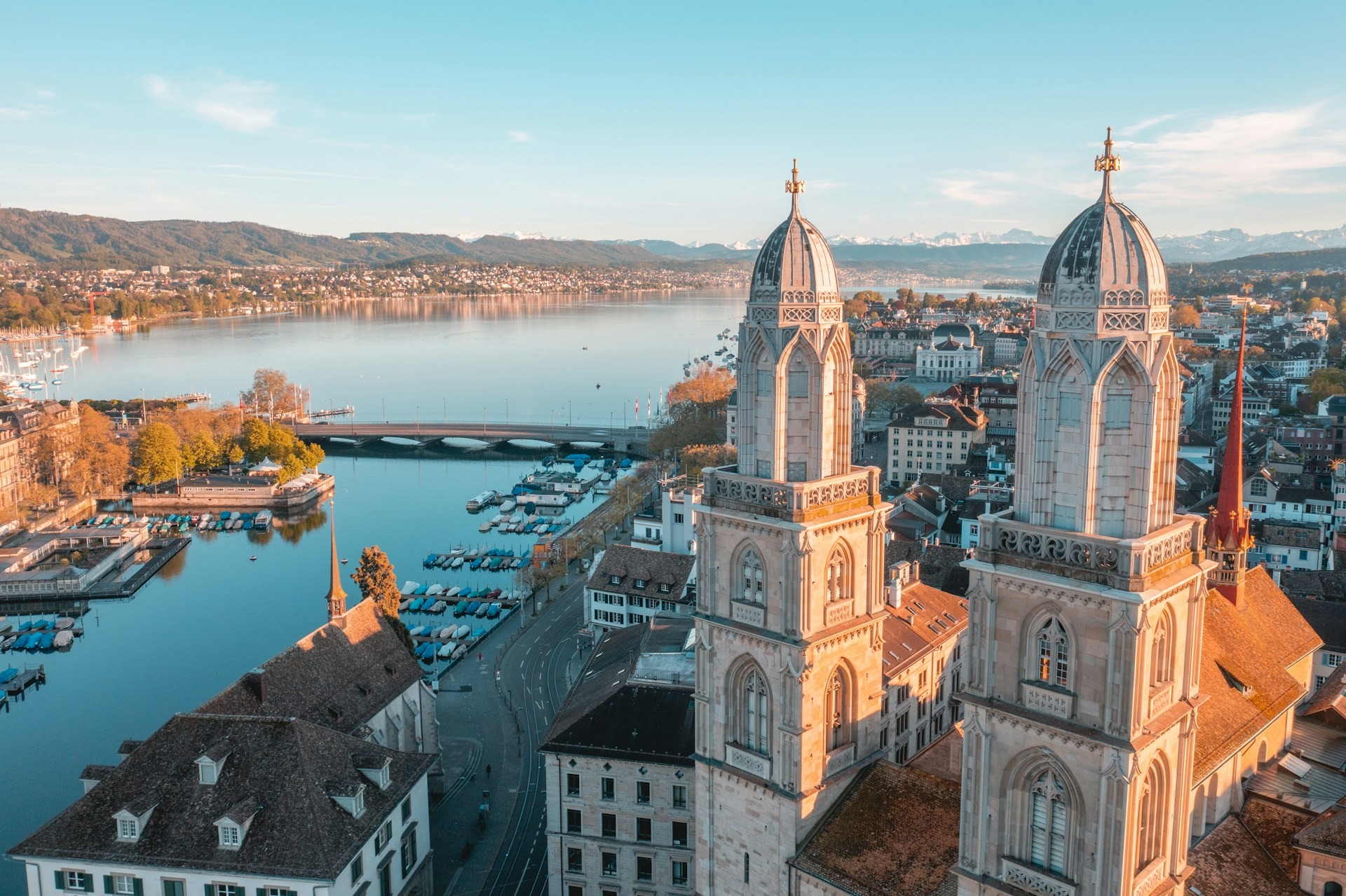 Zurich aerial view